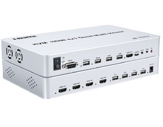 4K, 4-port HDMI in, 1 HDMI ut med USB2.0
