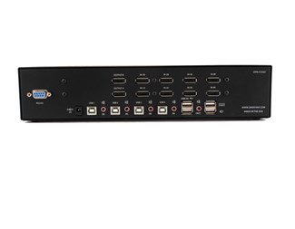 4-port dubbla DP med USB2.0