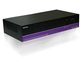4-port med dubbla DVI samt USB2.0