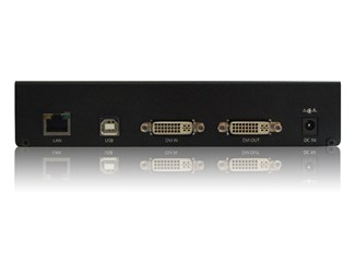 DVI-I Sändare & mottagare KVM USB, ljud på Cat.5E/6