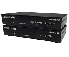 DVI-I Sändare & mottagare KVM USB, ljud på Cat.5E/6