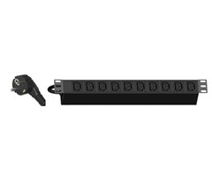 10xC13 ut, Schuko 16A in, 19''