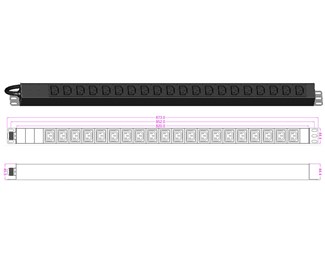 20xC13 ut, C20 16A in