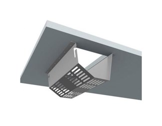 Uttaksbrønn for strømlist 370 x 200 mm, sølv