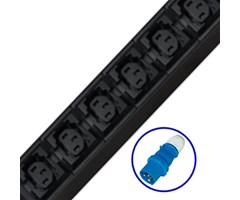 10x C13 ,sek.påslag/5 grupper 32A Blåhandske