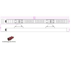 9xC19 ut, rödhanske, 3x16A-400V
