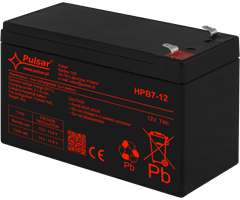 B152xD66xH100mm 7Ah/12V HPB batteri
