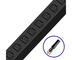 9 x C13, 16A in, Open end. 19'', 6m kabel