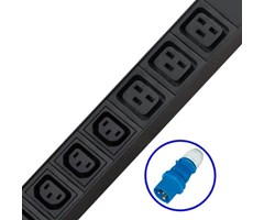 4 x C13 2 x C19 1x blåhand. 2m 16A in, 19''