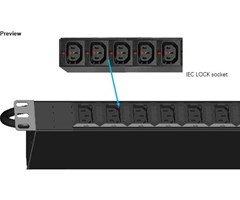 14xC13 ut, C14 10A in, vert.montering