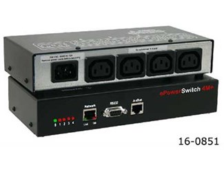 4x230V(Shuko) för montage i 19"-skåp eller på vägg