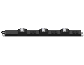 6xC19 uttag, 3-fas 3x32A, 5 meter kabel utan kontakt