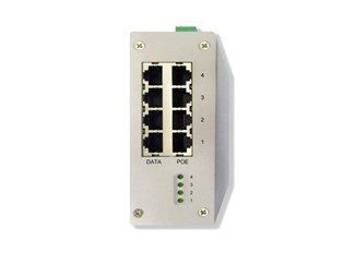 4-ports injektor, 30W, Gigabit, DIN-montage