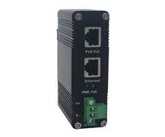 PoE+ Injektor, 10/100/1000Base-T, 30W ut, 12-48V In