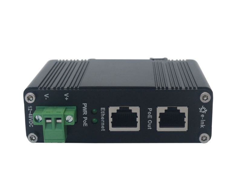 Industriell Gigabit PoE+ Injektor, 30W ut 12-48V In - Direktronik AB