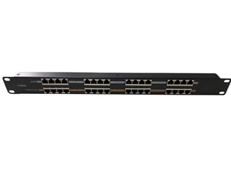 19" Passiv 16-portar 100MB, 24V 120W strömadapter