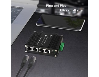 PoE-Injektor, 10/100/1000Base-T, Max 60W ut, 12-48VDC In