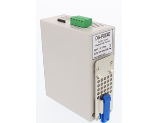4-ports injektor, 30W, Gigabit, DIN-montage