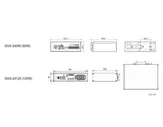 DUS-24120 DC-UPS inbyggd batteri 24VDC 7,5A