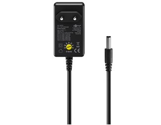 Strömförsörjning universal 3-12 V/27 W m/USB-C