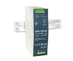Nätaggregat DIN-montage, 48VDC, 120W, skruvplint, lågtemp
