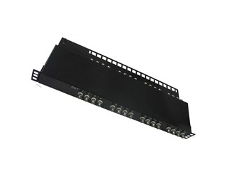 16 port BNC Åsk-/Transientskydd 16MBit/s,300MHz , 19''