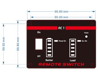 Kontrollpanel för inverter med ren sinus