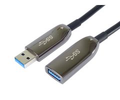 5m USB 3.2 Gen1 Typ A hane till hona AOC hybridkabel