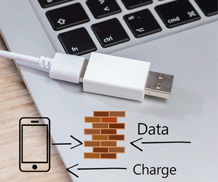 USB data blocker, syncstopp