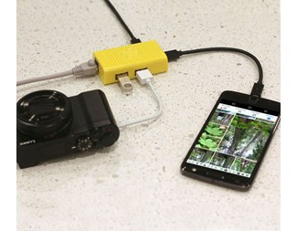 2xUSB-A 2.0/RJ45 Ethernet OTG för Samsung