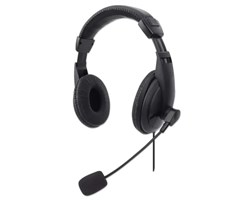 Headset m/Mikrofon Manhattan