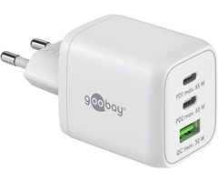 2xUSB-C PD, 1xUSB-A QC, 65W total