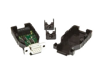 RS232 = DB9 hona, RS422 = skruv