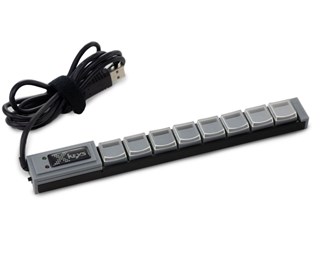 8 tangenter - USB för KVM-switch