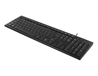 Svart, standard nordisk layout, USB