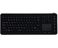 Tastatur med Touchpad Nordisk IP67 Bakgrunnsbelyst