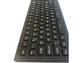 Sort Industri Tastatur Nordisk IP68