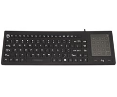 Industri Tastatur Nordisk IP68 med Touchpad/Numpad