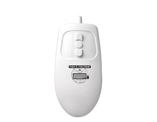 Mus, USB, IP68, scroll-funktion, vit