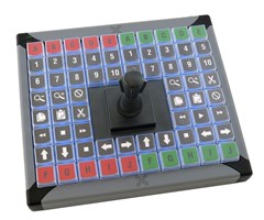 68 tangenter och joystick, USB