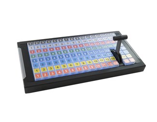 124 tangenter med analogt reglage (T-bar)
