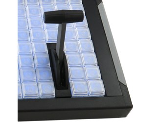124 tangenter med analogt reglage (T-bar)