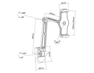 128–224 mm Justerbar C-klämma