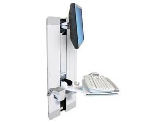 Monitor- och tangentbordshiss/vit