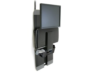 Monitor- och tangentbordshiss/vit