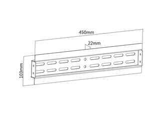 450x103x22mm