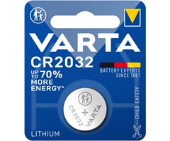 CR2032, 3V, 230mAh