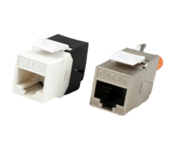Keystone RJ45 Cat.6A, svart