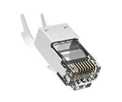 STP (Klämma) Cat6A RJ45 rundkabel solid (1.45mm AWG24-26)