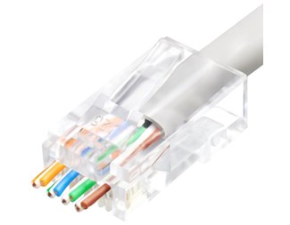 UTP Cat6A RJ45 rundkabel flertrådig/solid (1.1mm, AWG23-24)